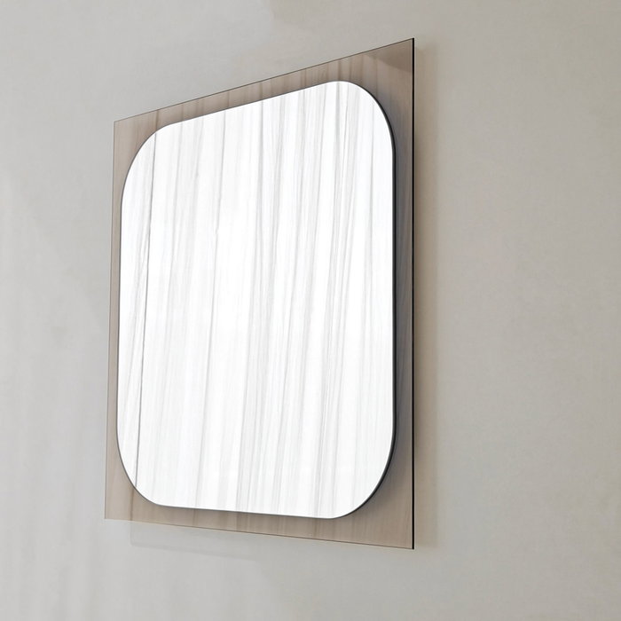 Hanah Home Espejo Ecológico Flotal-E Bronce 65 x 65 cm